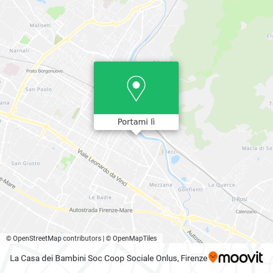 Mappa La Casa dei Bambini Soc Coop Sociale Onlus