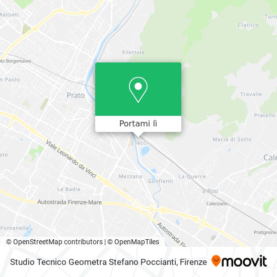 Mappa Studio Tecnico Geometra Stefano Poccianti