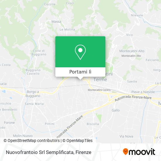 Mappa Nuovofrantoio Srl Semplificata