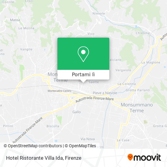 Mappa Hotel Ristorante Villa Ida