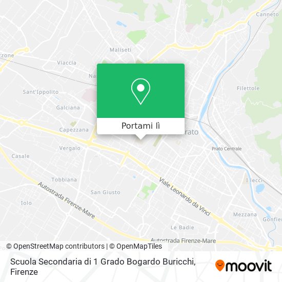 Mappa Scuola Secondaria di 1 Grado Bogardo Buricchi