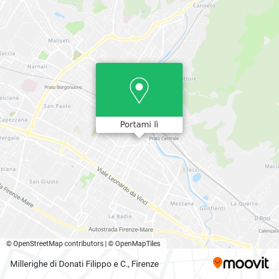 Mappa Millerighe di Donati Filippo e C.