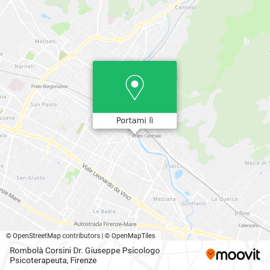Mappa Rombolà Corsini Dr. Giuseppe Psicologo Psicoterapeuta