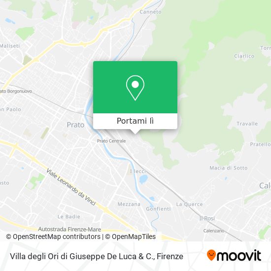 Mappa Villa degli Ori di Giuseppe De Luca & C.
