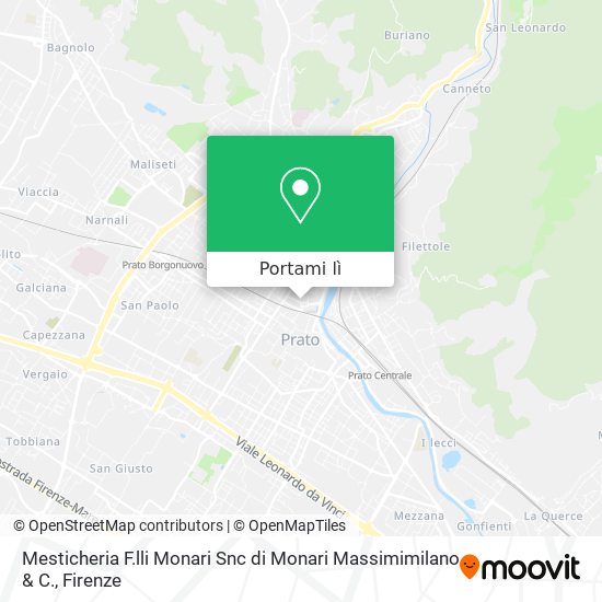 Mappa Mesticheria F.lli Monari Snc di Monari Massimimilano & C.