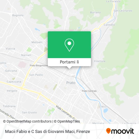 Mappa Macii Fabio e C Sas di Giovanni Maci