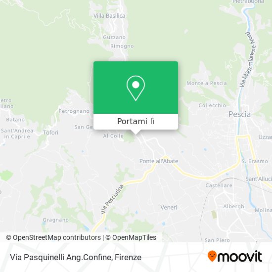 Mappa Via Pasquinelli Ang.Confine