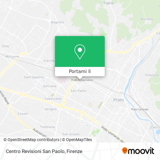 Mappa Centro Revisioni San Paolo