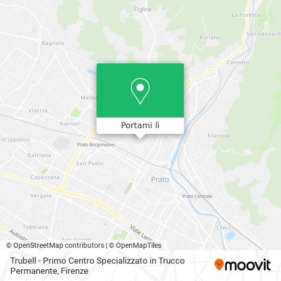 Mappa Trubell - Primo Centro Specializzato in Trucco Permanente