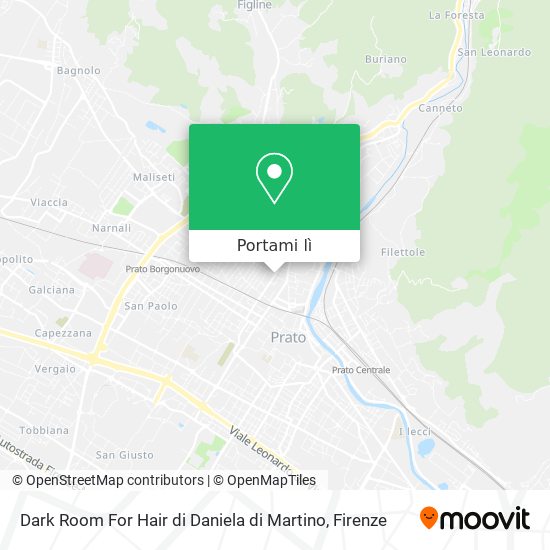 Mappa Dark Room For Hair di Daniela di Martino