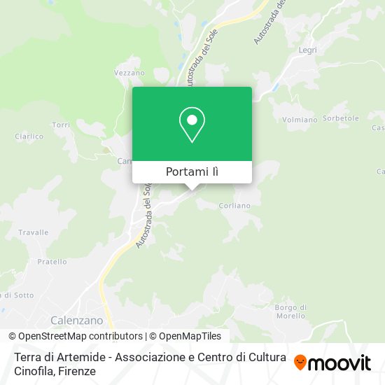 Mappa Terra di Artemide - Associazione e Centro di Cultura Cinofila
