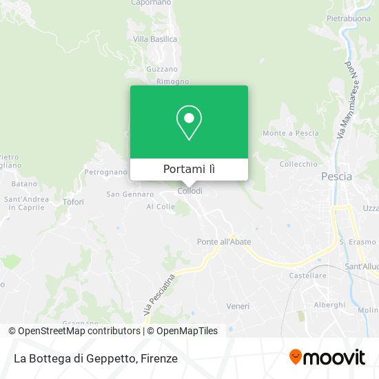 Mappa La Bottega di Geppetto