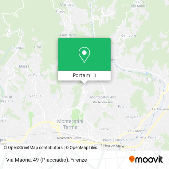 Mappa Via Maona, 49 (Piacciadio)