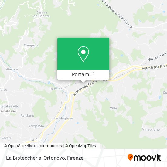 Mappa La Bisteccheria, Ortonovo
