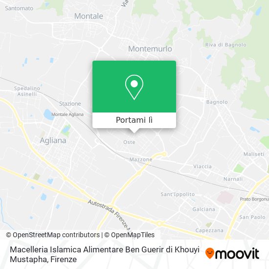 Mappa Macelleria Islamica Alimentare Ben Guerir di Khouyi Mustapha