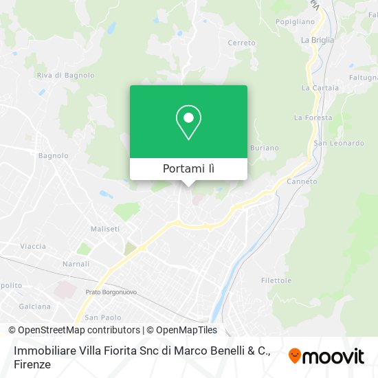 Mappa Immobiliare Villa Fiorita Snc di Marco Benelli & C.