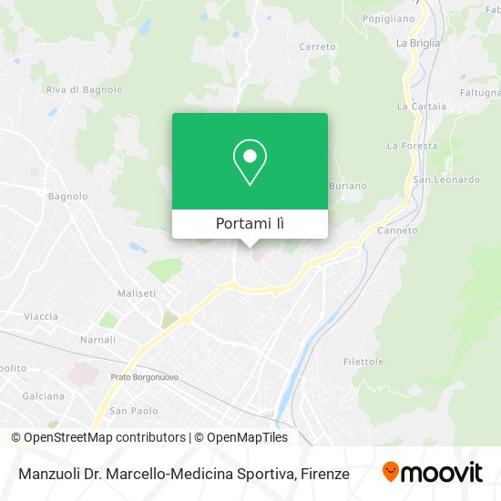 Mappa Manzuoli Dr. Marcello-Medicina Sportiva