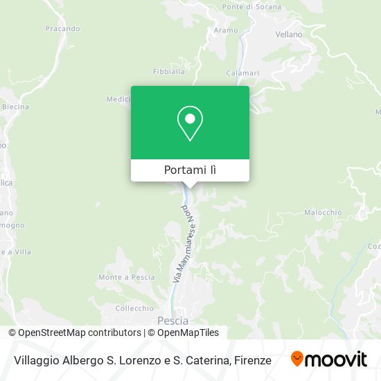 Mappa Villaggio Albergo S. Lorenzo e S. Caterina