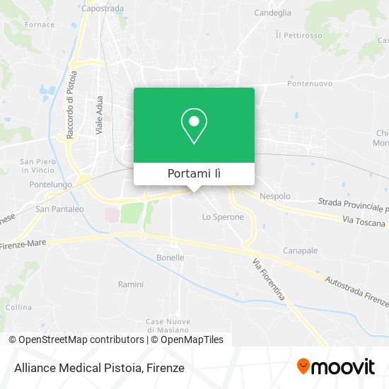 Mappa Alliance Medical Pistoia