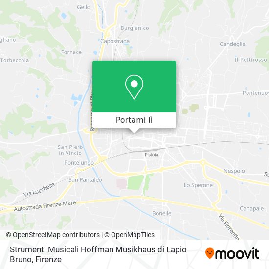 Mappa Strumenti Musicali Hoffman Musikhaus di Lapio Bruno