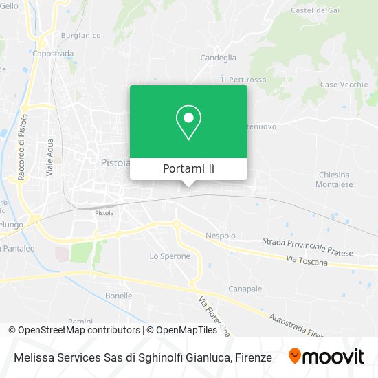 Mappa Melissa Services Sas di Sghinolfi Gianluca