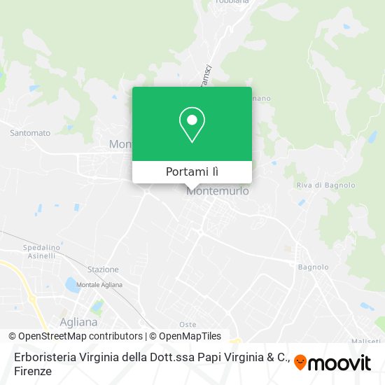 Mappa Erboristeria Virginia della Dott.ssa Papi Virginia & C.