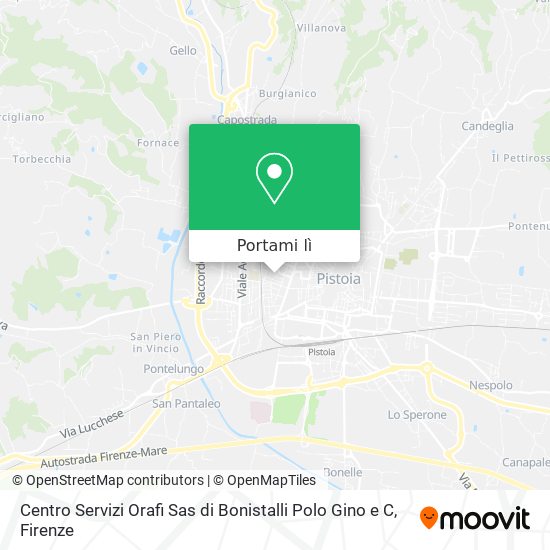 Mappa Centro Servizi Orafi Sas di Bonistalli Polo Gino e C
