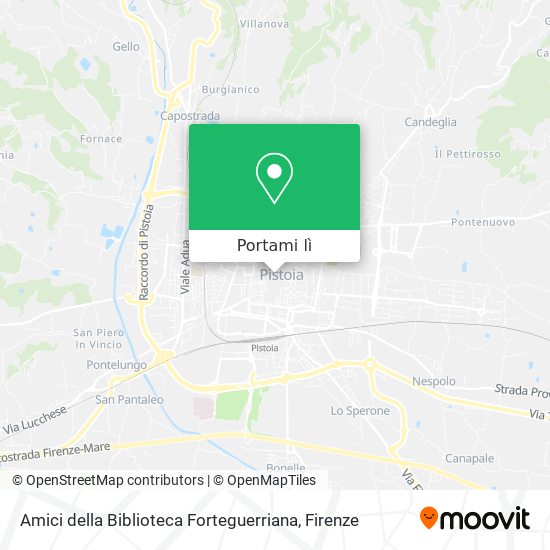 Mappa Amici della Biblioteca Forteguerriana