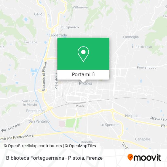 Mappa Biblioteca Forteguerriana - Pistoia