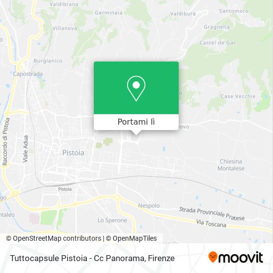 Mappa Tuttocapsule Pistoia - Cc Panorama