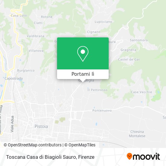 Mappa Toscana Casa di Biagioli Sauro