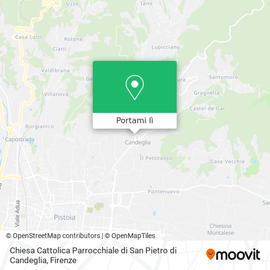 Mappa Chiesa Cattolica Parrocchiale di San Pietro di Candeglia