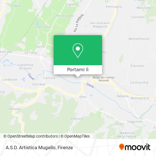Mappa A.S.D. Artistica Mugello