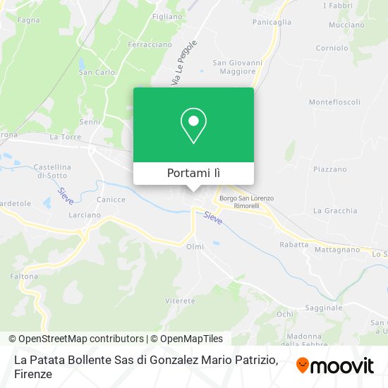 Mappa La Patata Bollente Sas di Gonzalez Mario Patrizio