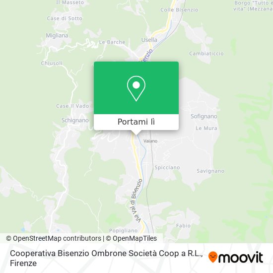 Mappa Cooperativa Bisenzio Ombrone Società Coop a R.L.