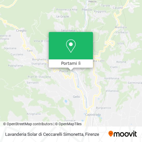 Mappa Lavanderia Solar di Ceccarelli Simonetta