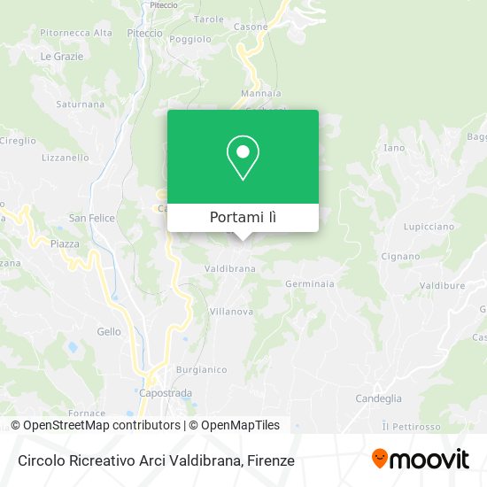 Mappa Circolo Ricreativo Arci Valdibrana