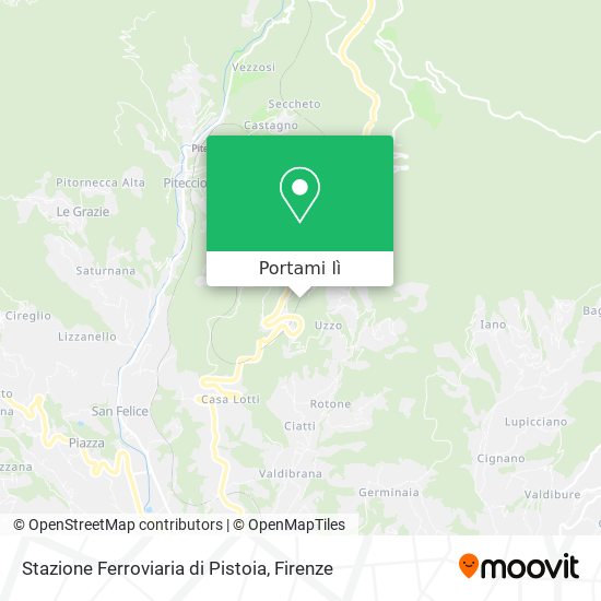 Mappa Stazione Ferroviaria di Pistoia