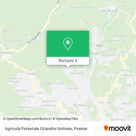 Mappa Agricola Forestale Orlandini Antonio
