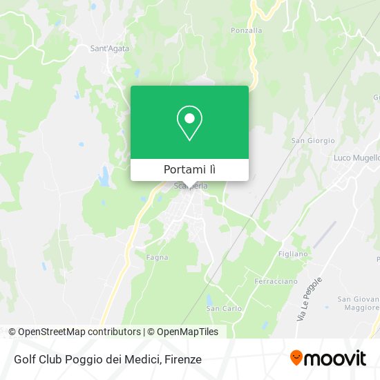 Mappa Golf Club Poggio dei Medici