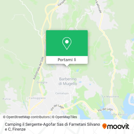 Mappa Camping il Sergente-Agofar Sas di Farnetani Silvano e C