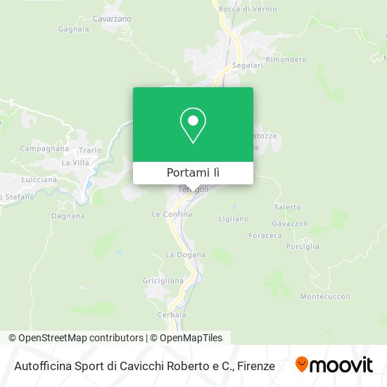 Mappa Autofficina Sport di Cavicchi Roberto e C.