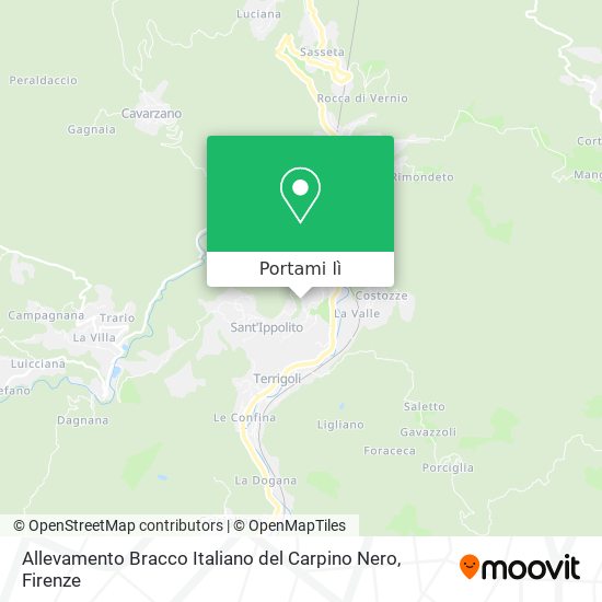 Mappa Allevamento Bracco Italiano del Carpino Nero
