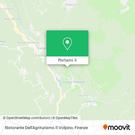 Mappa Ristorante Dell'Agriturismo Il Volpino