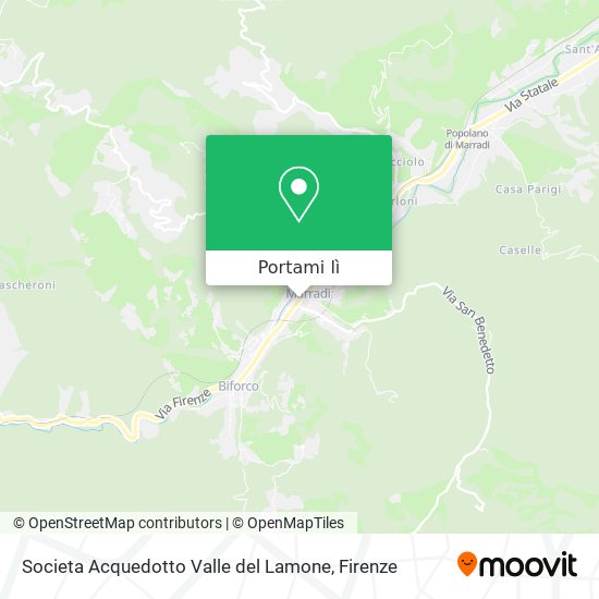 Mappa Societa Acquedotto Valle del Lamone