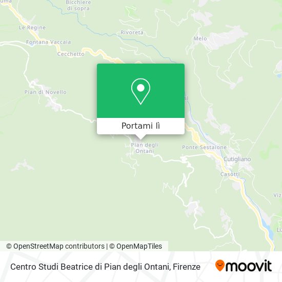 Come arrivare a Centro Studi Beatrice di Pian degli Ontani a