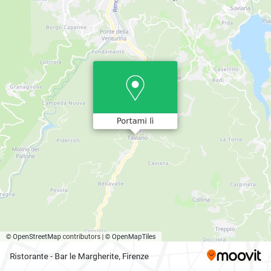 Mappa Ristorante - Bar le Margherite