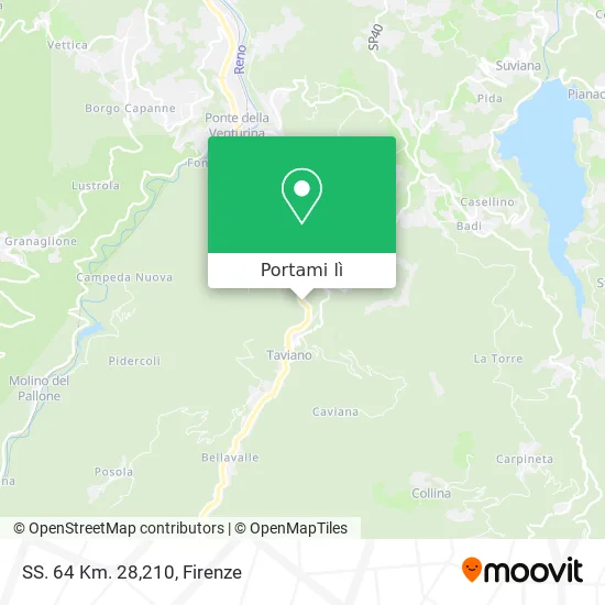 Mappa SS. 64 Km. 28,210
