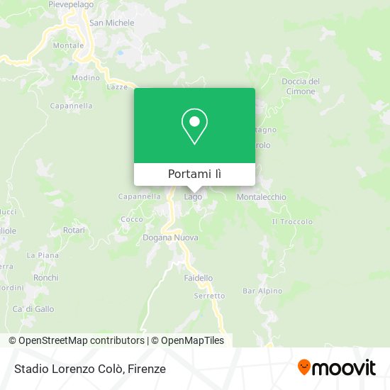 Mappa Stadio Lorenzo Colò