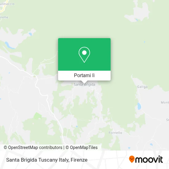 Mappa Santa Brigida Tuscany Italy
